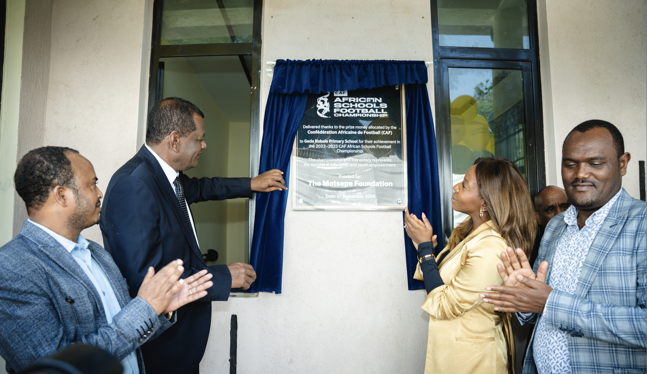 CAF marks first African Schools Programme handover in Addis Ababa